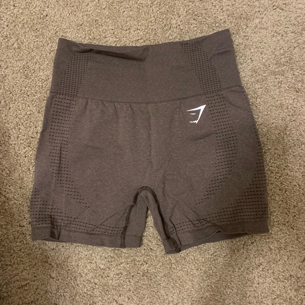 Brown Gym Shark biker shorts